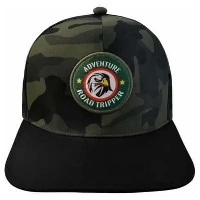 Gorra Wallis Adventure Road Tripper Expandex Negra/camuflaje