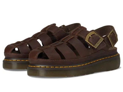 Sandalia Unisex Dr. Martens Wrenlie Marrón Oscuro Talla UK 6