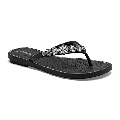 Bariletas zandalia para mujer negro plata cod 147515-E