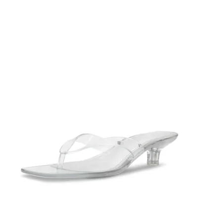 Sandalia Steve Madden Tracie Transparente con Tacón de 5 cm