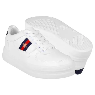 TENIS DAMA STYLO 173 SIMIPIEL BLANCO