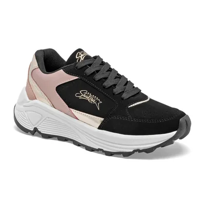 Shakira tenis para mujer negro dorado rosa cod 147584-E