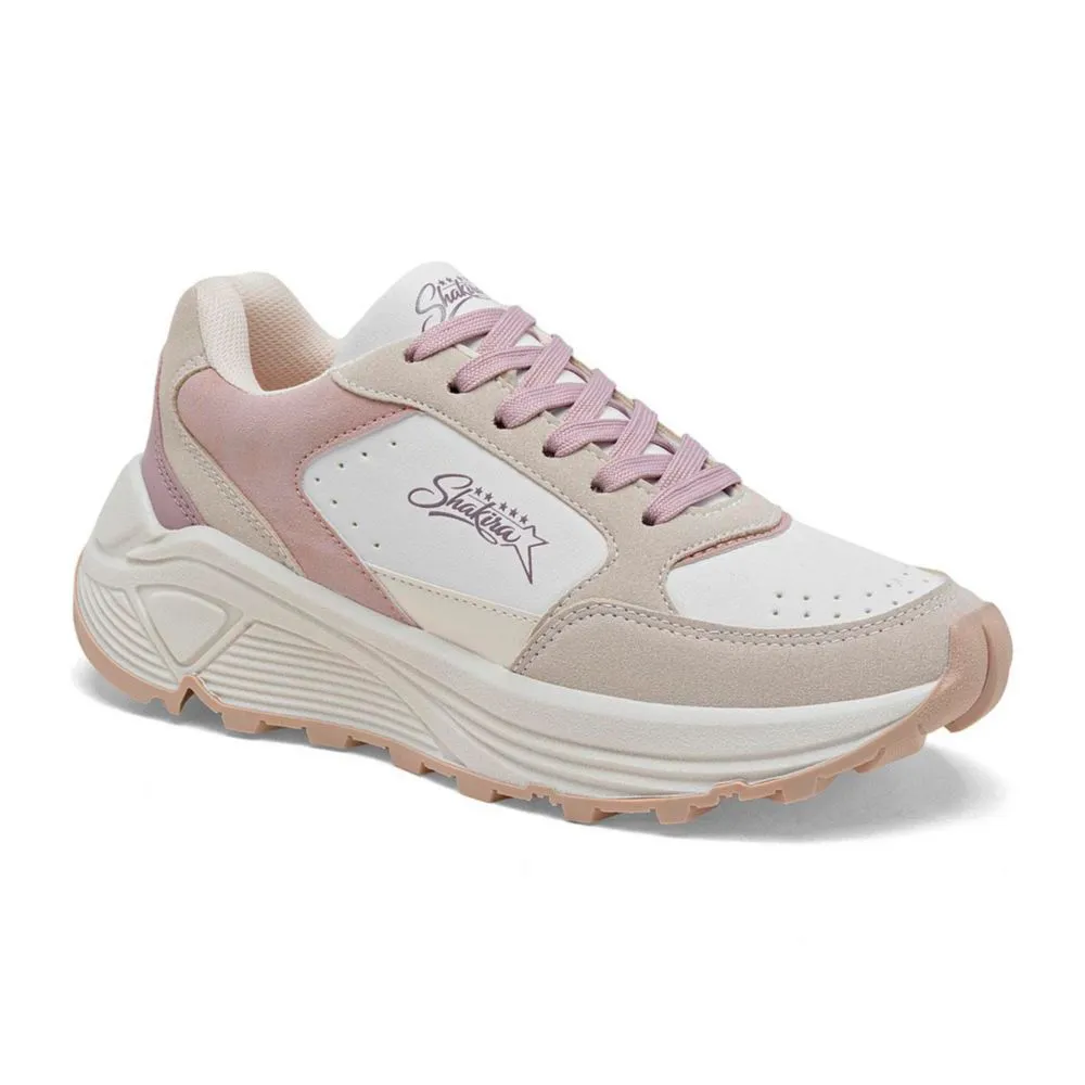 Shakira tenis para mujer blanco latte rosa cod 147582-E
