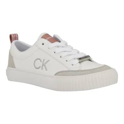Zapatillas Lariss para Mujer Calvin Klein Blanco Gris Rosa Talle 10