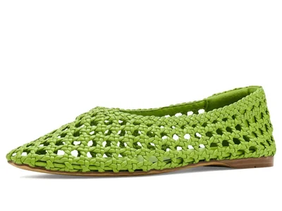 Zapato plano de ballet Sam Edelman Shira verde 5.5 M