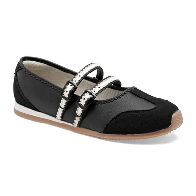 Lady Paulina flat para mujer negro beige cod 148370-E