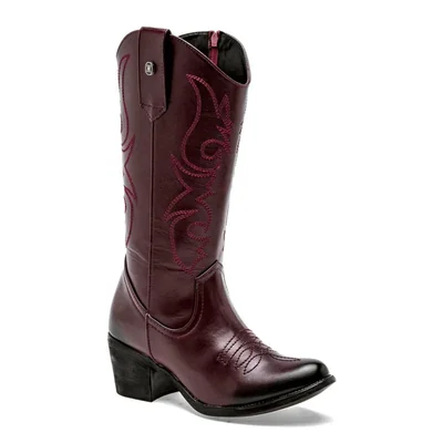 Mora west bota vaquera para mujer vino cod 148960-E