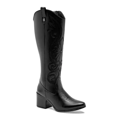 Mora west bota vaquera para mujer negro cod 148560-E