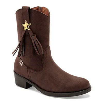 Mora west bota vaquera para mujer café cod 147691-E