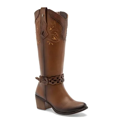 Mora west bota vaquera para mujer camel cod 147386-E