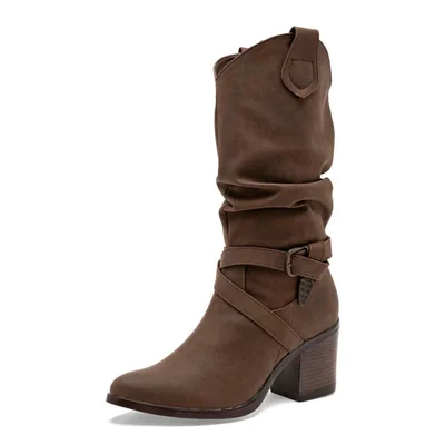 Via Victoria bota para mujer café cod 148958-E