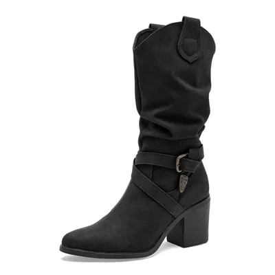 Via Victoria bota para mujer negro cod 148959-E