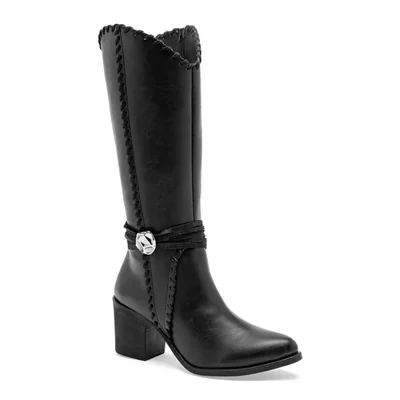 Mora west botín vaquero para mujer negro cod 147388-E