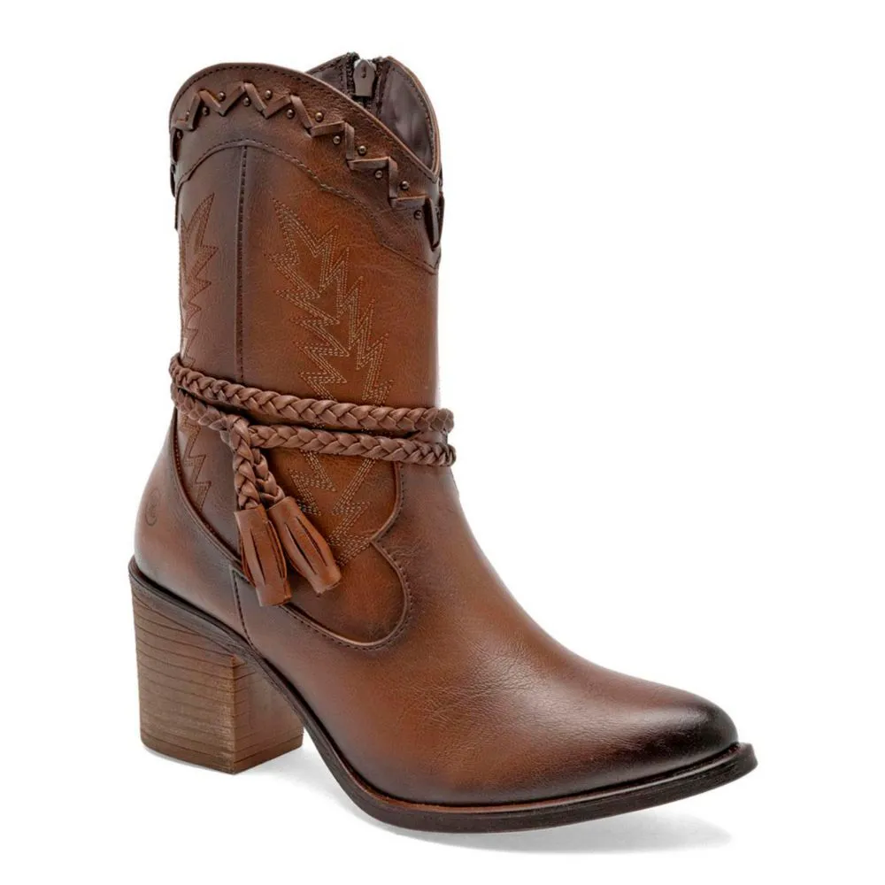 Mora west botín vaquero para mujer camel cod 147331-E