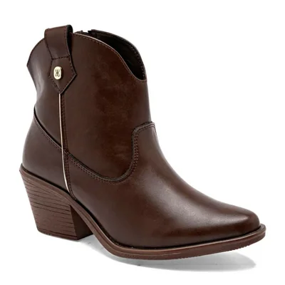 Mora west botín vaquero para mujer café cod 148039-E