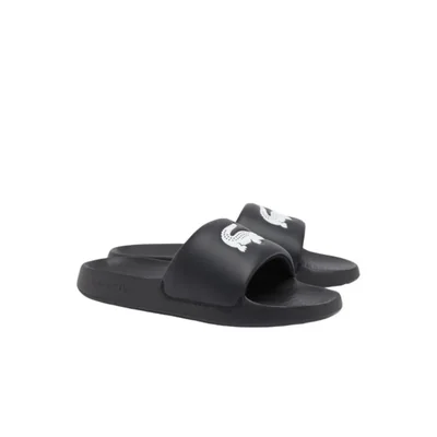 SANDALIA Lacoste Serve Slide 1.0 Azul Marino y Blanco 28 cm