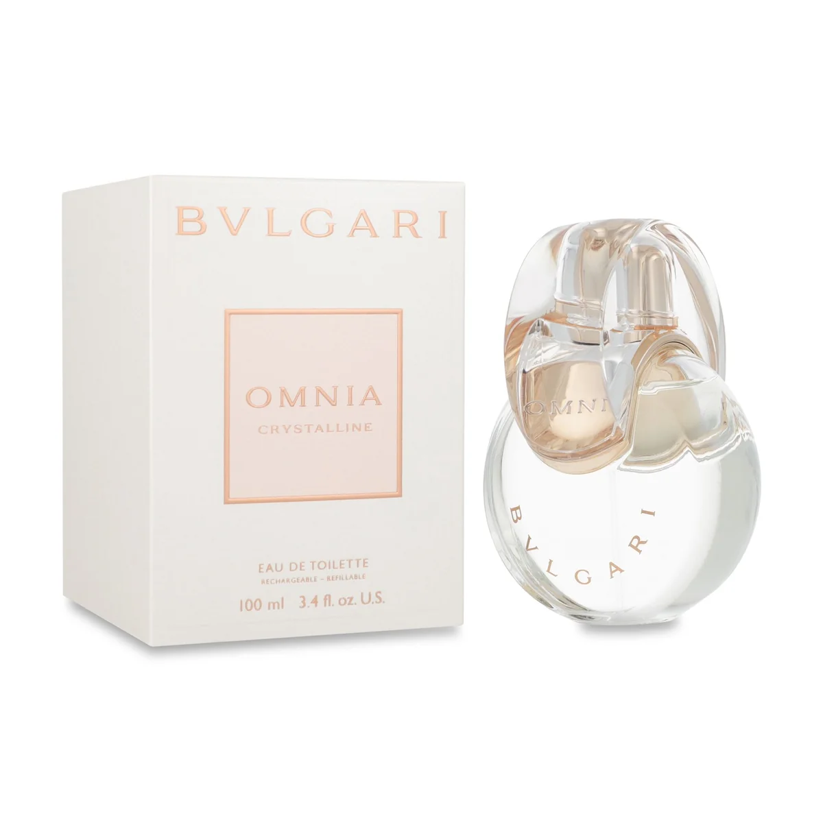 BVLGARI OMNIA CRYSTALLINE 100ML EDT SPRAY REFILLABLE