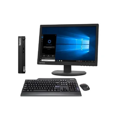 PC Lenovo M80q Mini, Intel Core i5-10a Gen, 32GB Ram, 1TB SSD, MONITOR 19", REACONDICIONADO