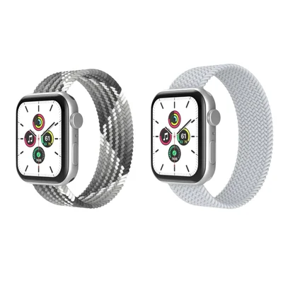 Set 2 Correas Trenzadas Para Apple Watch 42/44/45/46mm