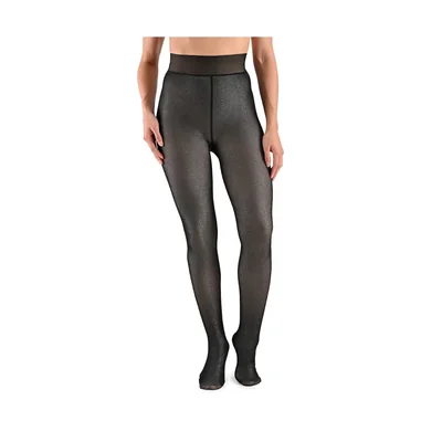 Malla Afelpada Efecto Piel Brillo Maria Intima para Mujer
