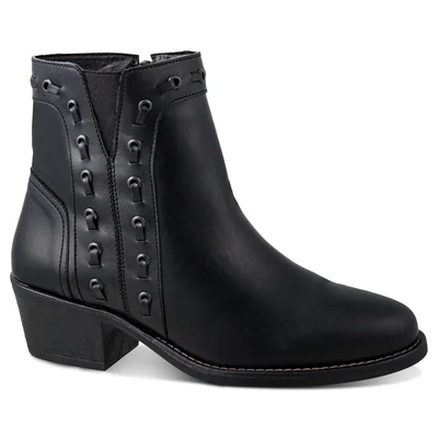 Botines Mujer Bota Vaquera Dominiq 1158 con Cierre Interior