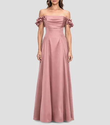 Vestido largo liso Mujer