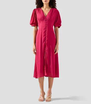 Vestido midi con estampado Micaela Mujer
