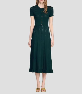 Vestido midi fantasía Mujer