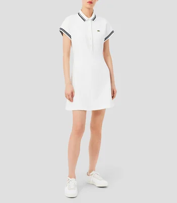 Vestido corto liso Mujer