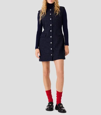 Vestido Corto Sin Mangas Microdiseño Mujer