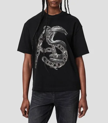 Playera cuello redondo manga corta Linx Etta con estampado Mujer