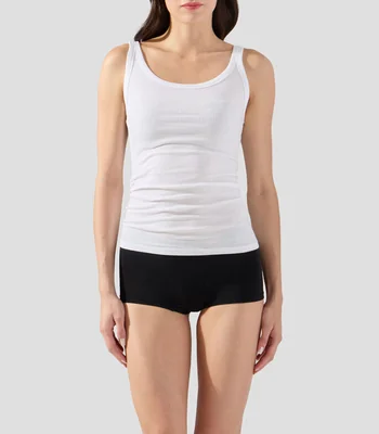 Playera de cuello redondo sin mangas lisa Mujer