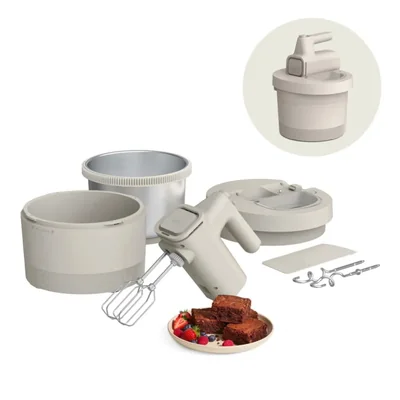 Batidora BELLA 3.5 qt 2 en 1 de mano y de pedestal 200 W