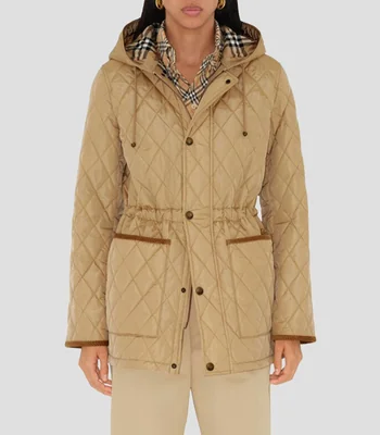 Parka corta acolchada Mujer