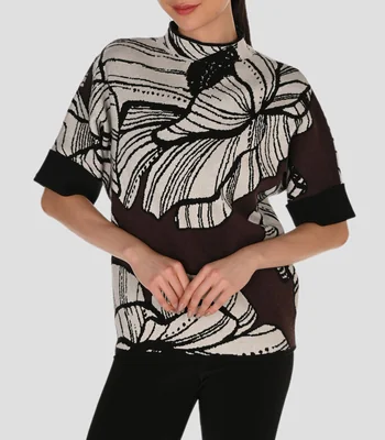 Suéter cuello alto Mujer