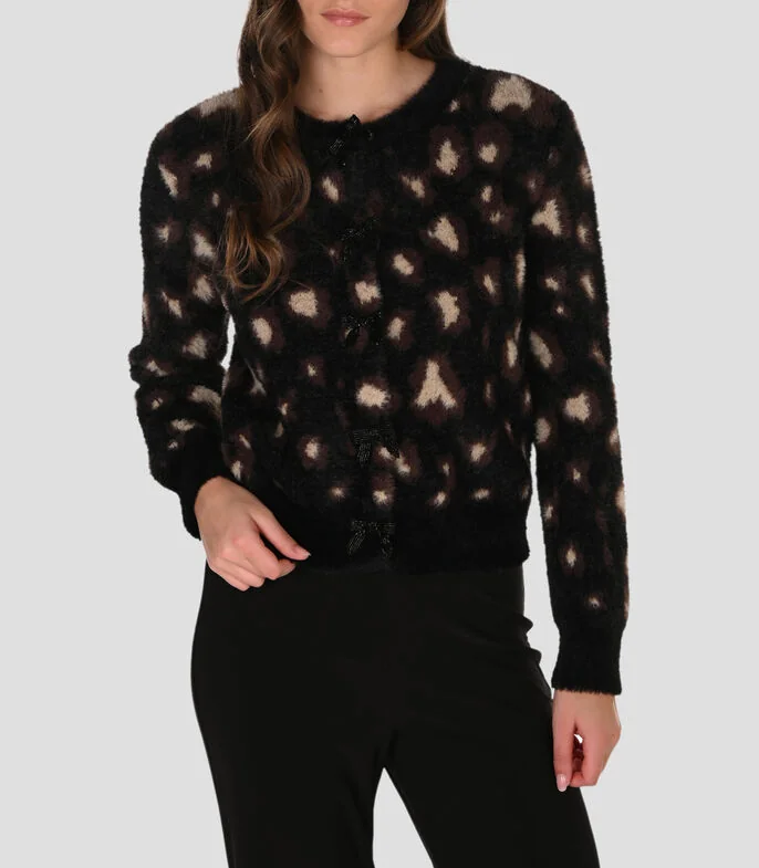 Cárdigan con estampado Mujer