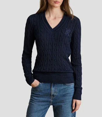 Suéter cuello V Mujer