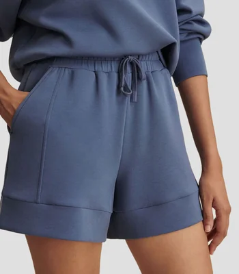 Short para entrenamiento liso Mujer