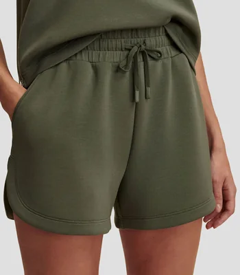 Short para entrenamiento liso Mujer