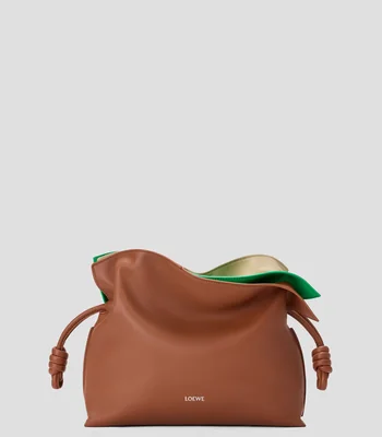 Bolsa Flamenco clutch mediano en piel napa de ternera en capas