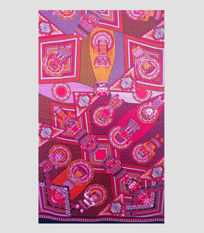 Chalina estampado Caritas Sonrientes de Veracruz Mujer