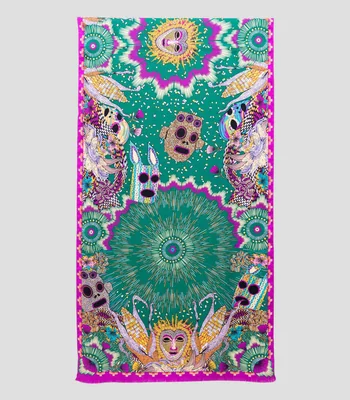 Chalina verde Máscaras Mujer