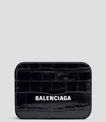 Tarjetero negro en piel Cash liso Unisex