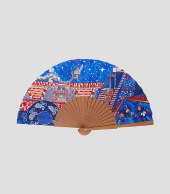 Abanico azul Estampado IIK Juego de Pelota Mujer