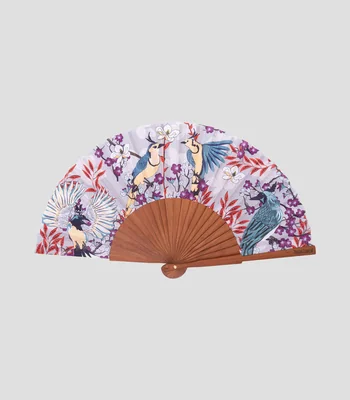 Abanico gris Estampado IIK Urraca Mexicana Mujer