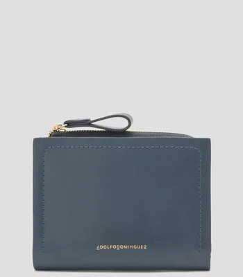 Cartera en piel lisa Mujer