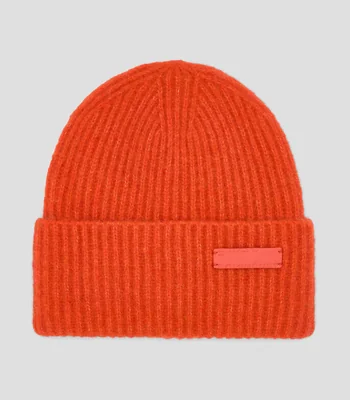 Gorro en tejido de punto liso Mujer