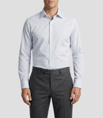 Camisa de vestir con estampado manga larga Hombre