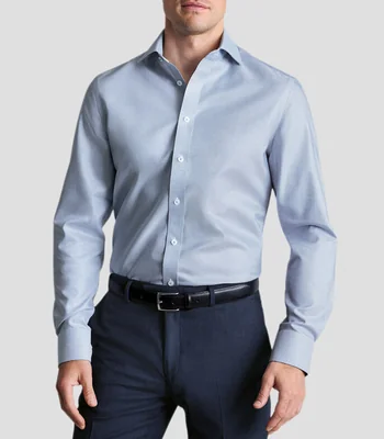Camisa Microdiseño Manga Larga Hombre