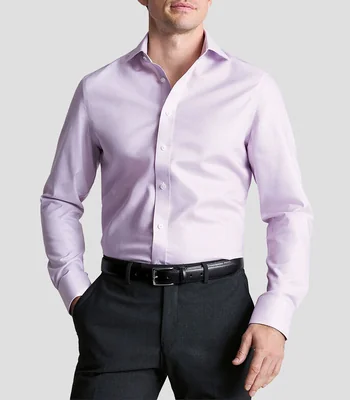 Camisa Microdiseño Manga Larga Hombre